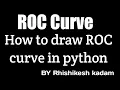 ROC Curve clearly explained in python jupyter notebook