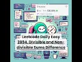 2894 Divisible and Non-divisible Sums Difference Easy Leetcode Daily 5-26-25