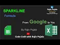 77 SPARKLINE Function in Excel Google Sheets Simplified by a Googler