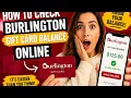 How to check Burlington gift card balance online