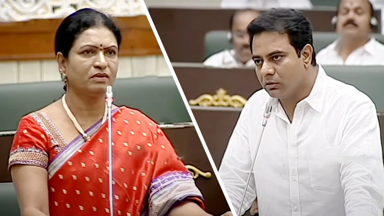 KTR , DK Aruna Conflict Ends with Apology | Sakshi TV