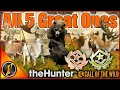 Great One Compilation ALL 5 Great One Species in theHunter Call of the Wild