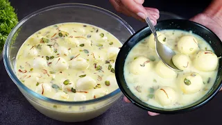 हलवाई जैसी अंगूरी रसमलाई घर पर बनाएं | Angoori Rasmalai Recipe