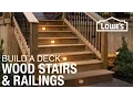 How To Build a Deck Wood Stairs Railings 4 of 5