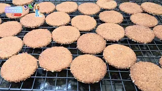 BOLACHAS DE AVEIA,BANANA E MEL-SAUDAVEL E CROCANTE.