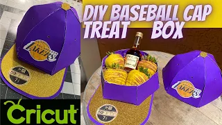 DIY Baseball Cap Treat Box Tutorial Cricut Hat Gift Box Father s Day Gifts for Him