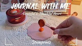 ASMR Journaling | Grateful & Thankful Heart ft @stamprints