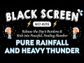 Download Lagu Cozy Rainstorm Vibes Thunder \u0026 Rainfall for Rest, Study \u0026 Healing | BLACK SCREEN