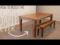 DIY Kitchen Table Build ANYONE Can Build It