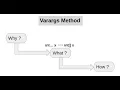 Core Java Varargs Method Part 1