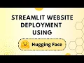 Streamlit Website Deploy Using Hugging Face