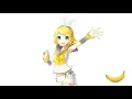 rin steals len's banana and len gets really mad