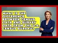 What Is the Difference Between Census Data and Survey Data from the U S Census Bureau