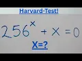 Solving a Harvard University entrance exam question