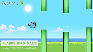 Build a Flappy Bird Game using HTML CSS JavaScript