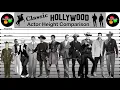 Height Comparison Classic Hollywood Actors
