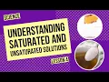 Understanding Saturated and Unsaturated Solutions Concentration Explained