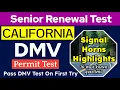 DMV Senior Written Test 2025 CA DMV Senior Renewal Test DMV Permit Test California