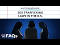 Sex human trafficking What we know about laws in place to prevent it JUST THE FAQS