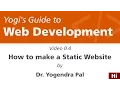 How to make a Static Website Yogi s Guide to Web Development Ch0E4 Hindi