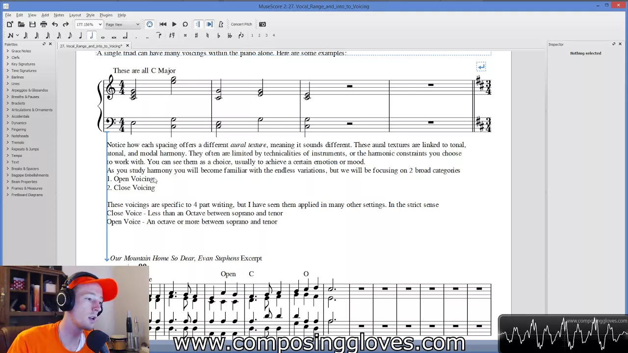 Harmony 1 - 27 Intro To Voicing and SATB Range