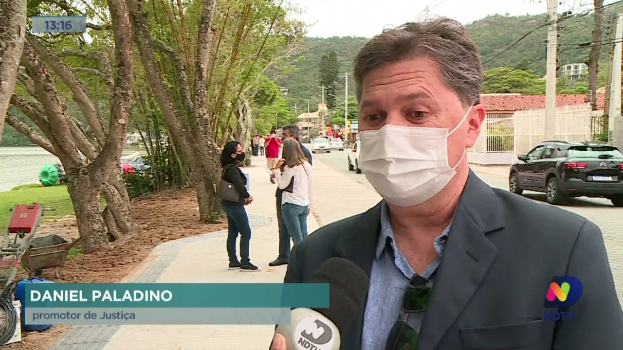 Lagoa da Conceição: MP realiza vistoria no piso direcional instalado