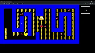 Simplified Pacman using HTML CSS and JS