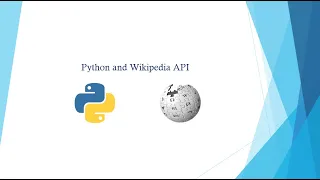 Python - Pull Data From Wikipedia using its API easy code