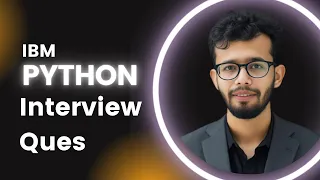 Python Interview Question IBM Data Analyst Data Science Udit Soni