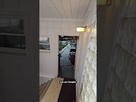 The monster fish swimming pool (in his house)