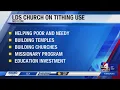 Leaders of The Church of Jesus Christ of Latter-day Saint explain how tithings and donations are use