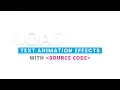 Loading Text Animation Effects CSS Text Shadow