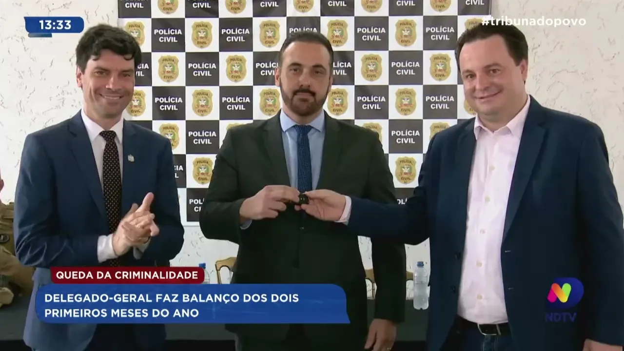 Queda da criminalidade: delegado geral faz balanço dos dois primeiros meses do ano