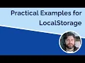 Practical Coding with LocalStorage