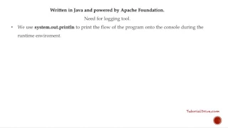 Introduction Log4j Log4J tutorial