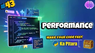 Python Performance Optimization Secrets Python ka Pitara DeathCode