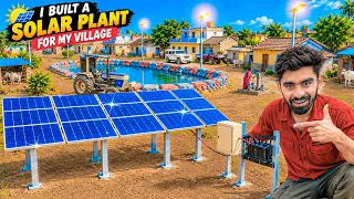 Can This Mini Solar Plant Light Up My Village ? 🔥Rc Tractor and Jcb Construction 😱