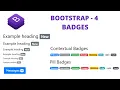 Badge in Bootstrap in Hindi Bootstrap 4 Tutorial for beginners in Hindi - 13