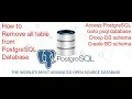 Drop all tables from PostgreSQL Database