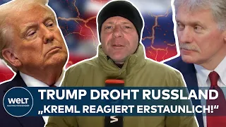 UKRAINE-KRIEG: Jetzt droht Donald Trump Russland und „es ist erstaunlich, wie der Kreml reagiert!“