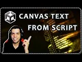 How to DISPLAY TEXT on screen in Unity - Text Canvas Component