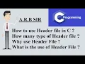 Class 10 Header File in C language Hindi Tutorial By