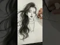Lagu Beautiful girl with loose hair #pencildrawing #art #drawing #girls