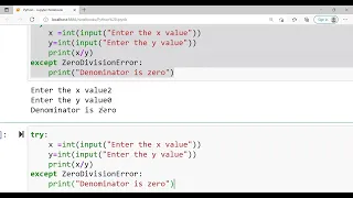 Python Fundamentals Exceptions try except handling multiple exceptions use of else and finally