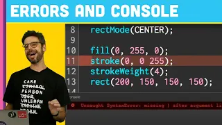 Whoops Errors in the p5 js Web Editor 1 5