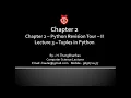 Chapter 2 - Lecture 3