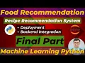 Final Part Flask Backend Integration Building a Recipe Recommendation System Machine Learning