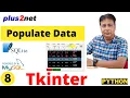 Populate inputs widgets of Tkinter withe values on selection of row od Treeview
