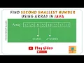 How To Find Second Smallest Number In Just 5 Minutes Using Array In Java