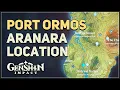 Port Ormos Aranara Location Genshin Impact